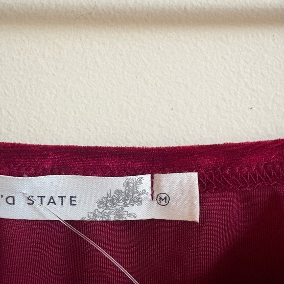 Altard state velvet  cropped top. valentines day top size M - Picture 2 of 4